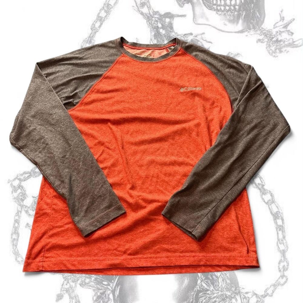 Columbia-sportswear Men's Orange and Red Shirt